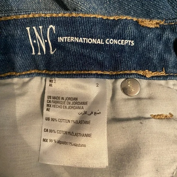 👖INC International Concept Boyfriend Distressed Jeans 2 - Picture 4 of 7